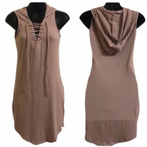 🆕 NWT Dusty Pink Dress w/ Hoodie